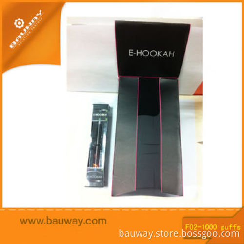 2014 Disposable E Cig Bauway Atomizer F02 with Diamond Battery and 1000 Puffs, 131x12mL